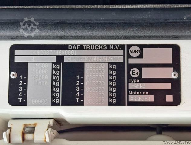 Standard trekkvogn DAF XF 480 FT SSC 2X TANKS SMART TACHO 2 ONLY 635.00