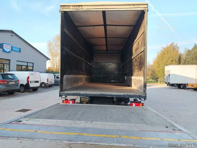 Truck with flatbed and tarpaulin Iveco EUROCARGO ML 120E28