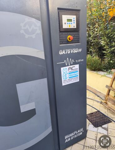 Screw compressor Atlas Copco ga 75 vsd ff