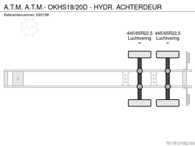 Truk jungkit A.T.M. A.T.M.- OKHS18/20D - HYDR. ACHTERDEUR