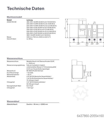 Fully automatic coffee machine Franke A1000 FM SU12 Franke A1000 FM SU12