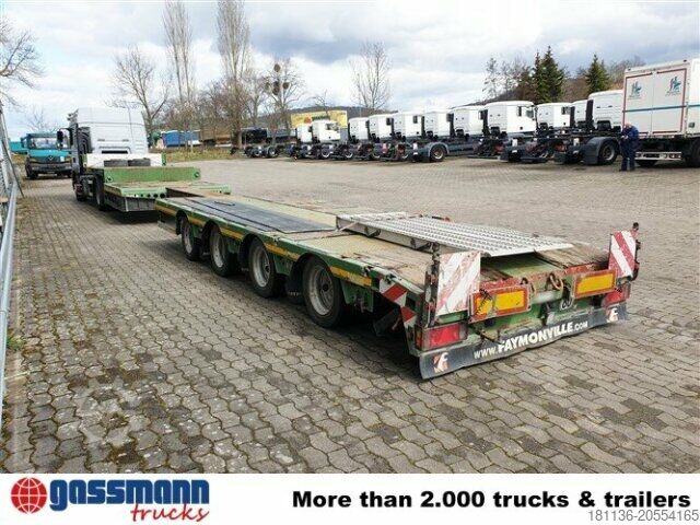 Low loader semitrailer Faymonville STN-4AX, Ausziehbar auf 16,8m, 2x Lenkachse