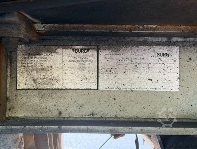 Trailer pendingin Burg VAN BEURDEN ISOLATED BOX SIDE DOORS TRS COO