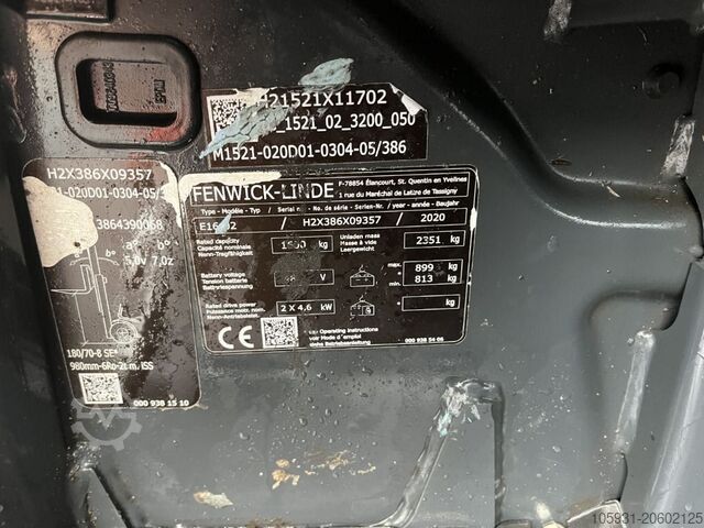 Ηλεκτρικό περονοφόρο 3 τροχούς Linde E16-02