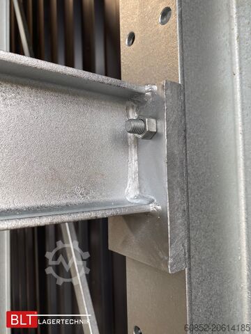 Utkragningsställ ca. 4,02 lfm. Kragarmregal H: 300cm T: 137 cm , 750 Kg/Arm , 4 Lagerebenen