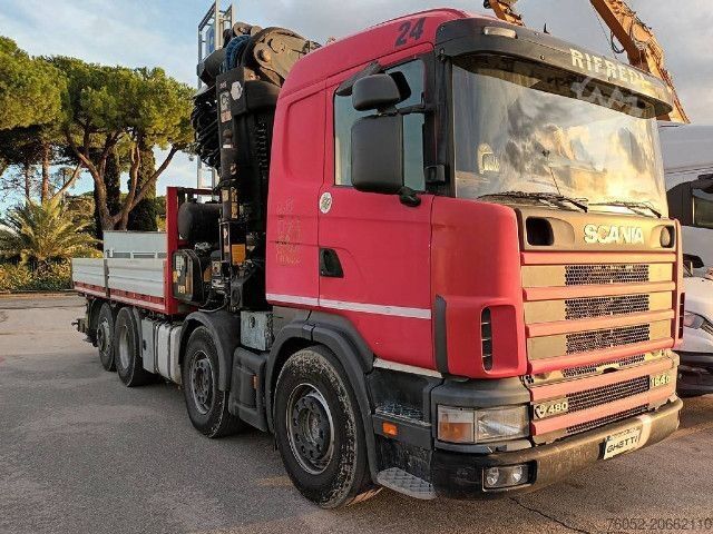รถบรรทุกกระบะพื้นเรียบ Scania CV R 164 GB 8X2 6
