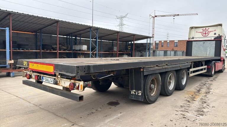 Trailer platform Pacton TXD.339 (BELGIAN TRAILER / DRUM BRAKES / FREINS...