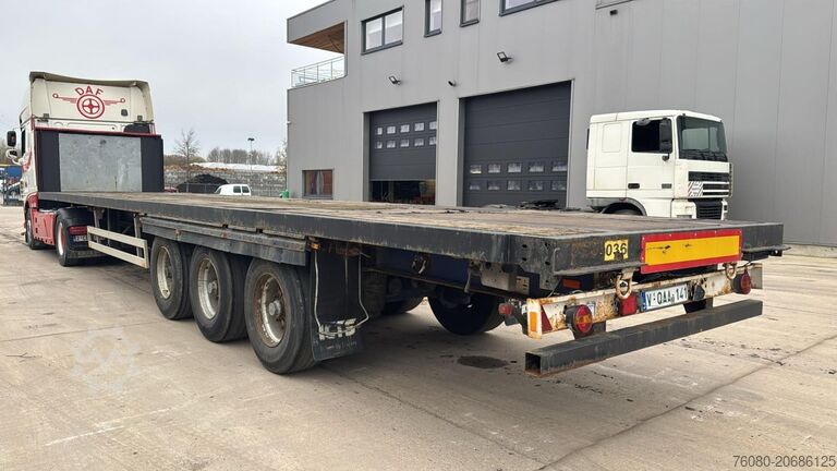 Flatbed Pacton TXD.339 (BELGIAN TRAILER / DRUM BRAKES / FREINS...