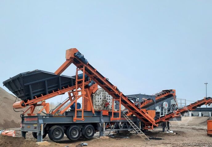 Instalação de trituração Polygonmach PMST mobile tertiary crusher