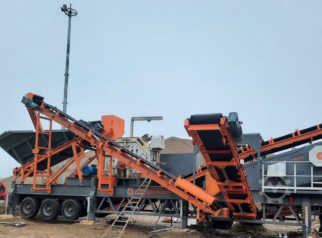 Instalação de trituração Polygonmach PMST mobile tertiary crusher