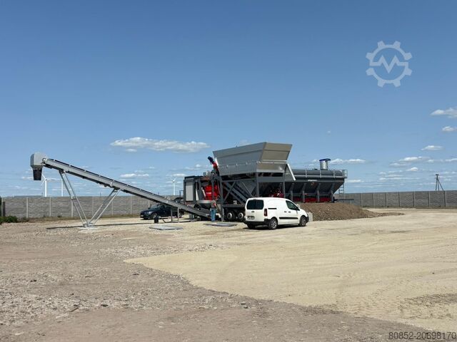 Instalación mezcladora de hormigón Polygonmach mobile 60m3 concrete plant self-erected
