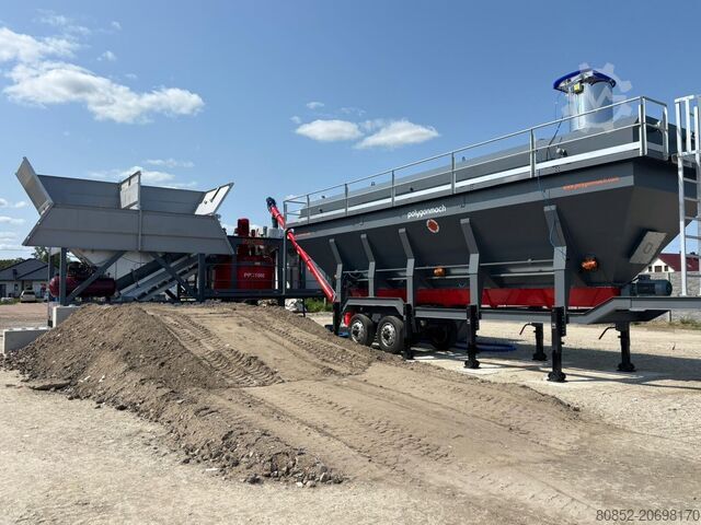 Instalación mezcladora de hormigón Polygonmach mobile 60m3 concrete plant self-erected