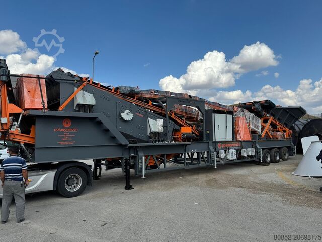 Triturador de detritos Polygonmach 1-PMCC1- mobile jaw and cone crusher