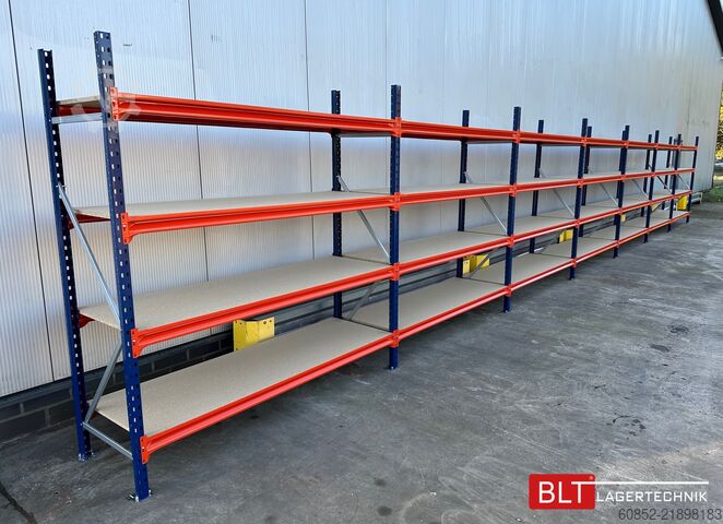 стеллаж широкого пролета для хранения ca. 57 lfm. Weitspannregale H: 200 cm T: 60 cm , 400 kg Fachlast , 4 Ebenen