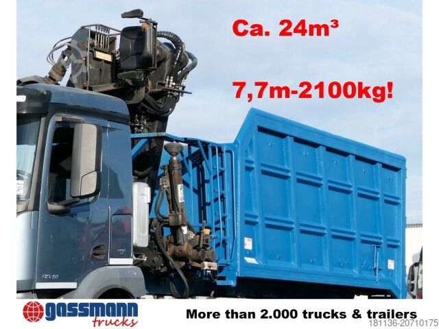 Roll-off tipper truck Mercedes-Benz Antos 3543 L 8x2/6, Retarder, 2x Lenkachse,