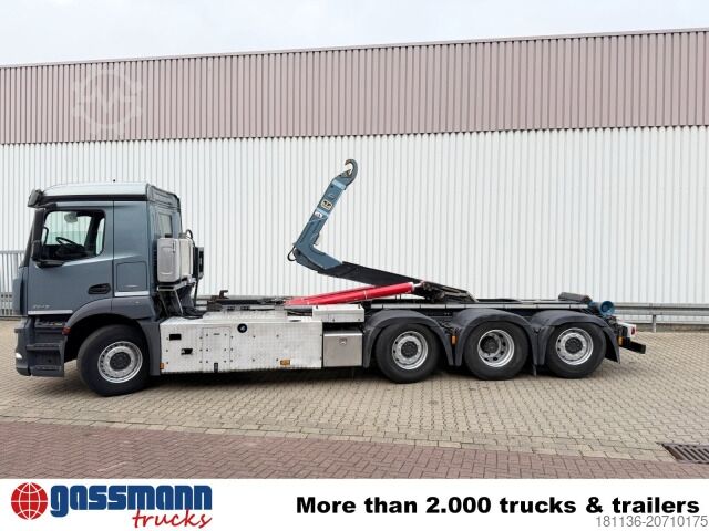 Roll-off tipper truck Mercedes-Benz Antos 3543 L 8x2/6, Retarder, 2x Lenkachse,