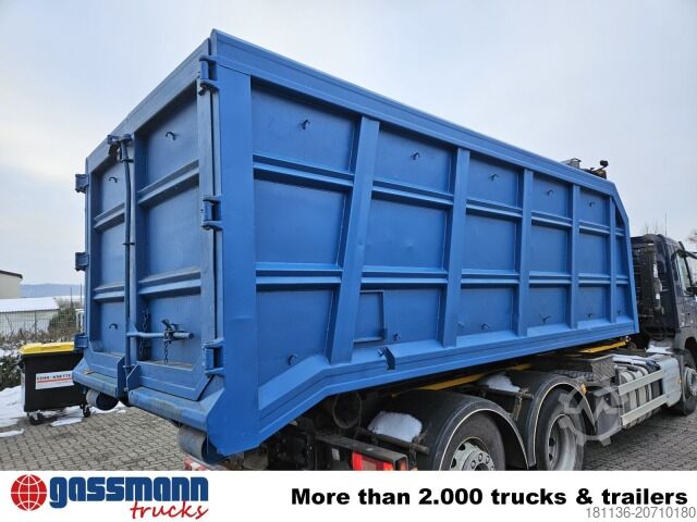 Roll-off container  BTE Abrollcontainer mit Kran Mec CL180.80.2Z