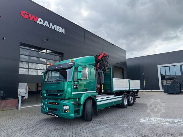 3-sidig tipp Iveco Stralis 500 6x2 3 Way tipper Fassi 365+Flyjib ,...