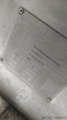 Máquina para el procesamiento de carne Seydelmann KK 140 Konti-Kutter