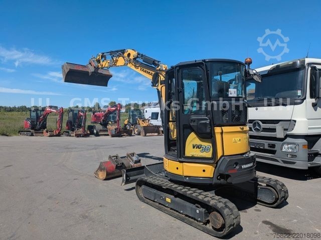 รถขุดขนาดเล็ก YANMAR VIO 38 - 6 / POWERTILT / 3 Löffel / Klima