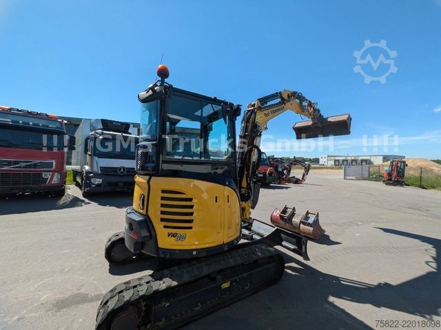 รถขุดขนาดเล็ก YANMAR VIO 38 - 6 / POWERTILT / 3 Löffel / Klima