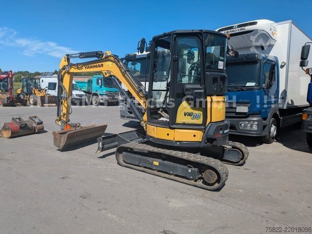 รถขุดขนาดเล็ก YANMAR VIO 38 - 6 / POWERTILT / 3 Löffel / Klima
