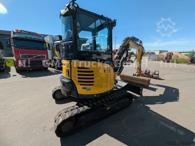 รถขุดขนาดเล็ก YANMAR VIO 38 - 6 / POWERTILT / 3 Löffel / Klima