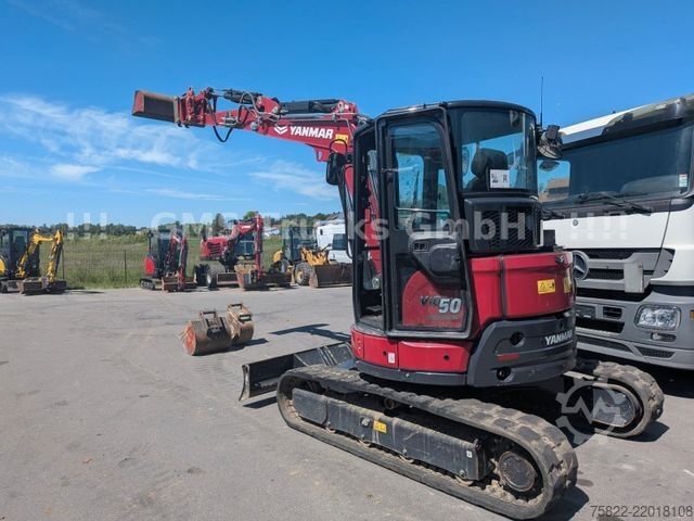 รถขุดขนาดเล็ก YANMAR VIO 50 - 6B / POWERTILT / 3 Löffel / D-Masch