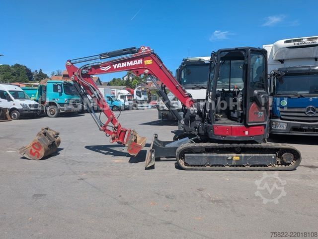 รถขุดขนาดเล็ก YANMAR VIO 50 - 6B / POWERTILT / 3 Löffel / D-Masch