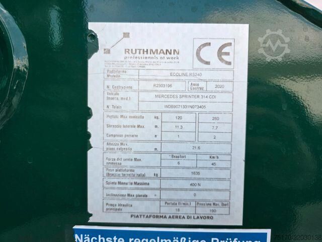 Lastbilsmonterad arbetsplattform Mercedes-Benz Sprinter 314 Hubsteiger