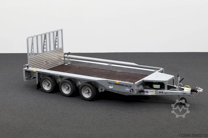 重型设备拖车 Ifor Williams GX126 TRIDEM | RAMPE 366X184CM 3500KG BAUMASCHINENANHÄNGER
