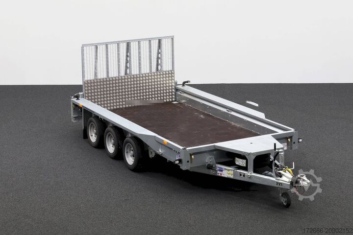 重型设备拖车 Ifor Williams GX126 TRIDEM | RAMPE 366X184CM 3500KG BAUMASCHINENANHÄNGER