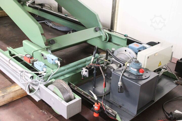 Saksinostopöytä punnitusyksiköllä LAWECO Traglast 2000 kg  4000 x 1420 mm