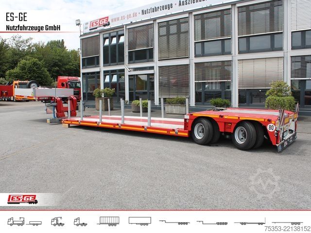 Lavt bygger sættevogn FAYMONVILLE MAX510 Tiefbett 2x10 t