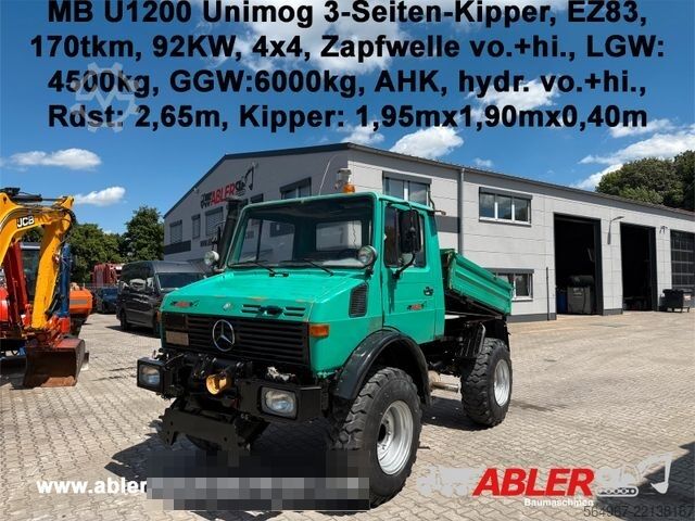 Trosmerni prekucnik MERCEDES-BENZ U1200 Unimog 3-Seiten-Kipper