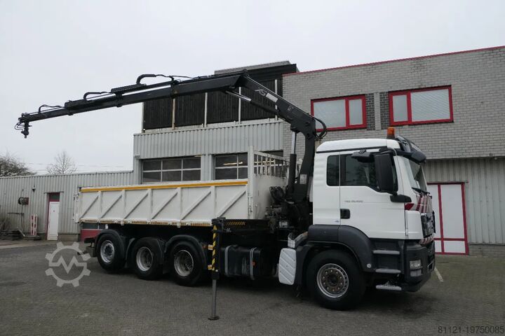 Tipper with crane MAN TGS 35.400 | 8X4 | HIAB 144 BS-3 DUO | Remote C...