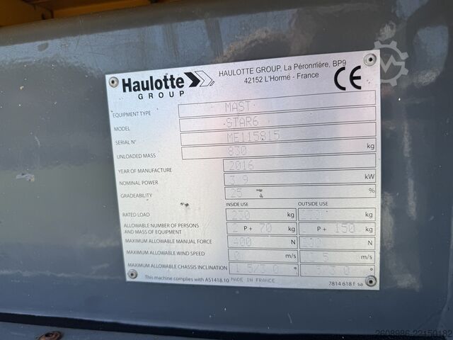 Mobilā darba platforma HAULOTTE STAR 6 star 6
