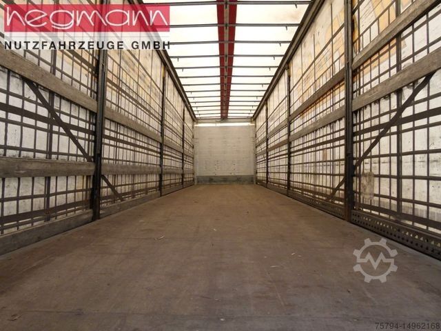 Open semitrailer with tarp SCHMITZ CARGOBULL SCS 24/L-13.62 EB, Palettenk., LASI, Liftachse