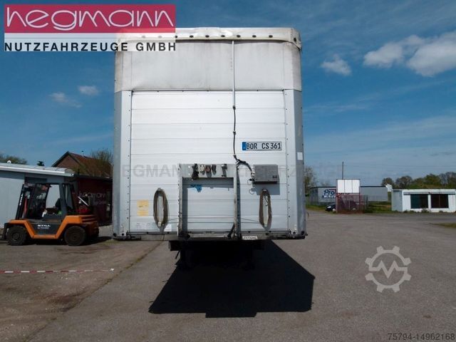Open semitrailer with tarp SCHMITZ CARGOBULL SCS 24/L-13.62 EB, Palettenk., LASI, Liftachse