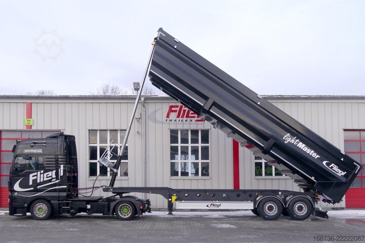 ডাম্পার সেমিট্রেলার Fliegl 3-Achs Kipper Stahl 50m³ light Master