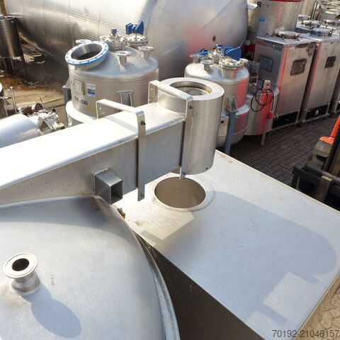 Tanque de vácuo de 1980 litros em V4A VAKUMIX 9195