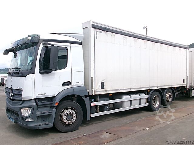 کامیون تخت با روکش برزنتی MERCEDES-BENZ 2540 Antos*kpl Zug*2x 7,7m SafeServer*2x LBW*NLA