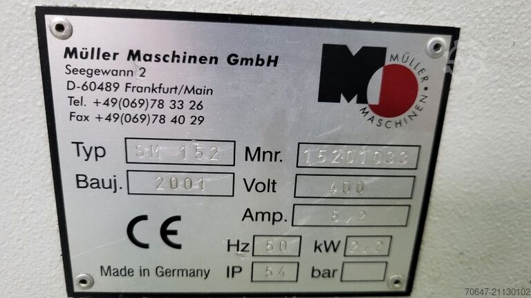 Moinho auxiliar 2,2 kW - 12 unidades Müller Maschinen GmbH SM 152