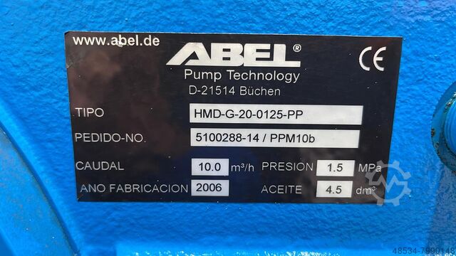 Kolbenmembranpumpe HMD-G-20-0125-PP ABEL HMD-G-20-0125-PP