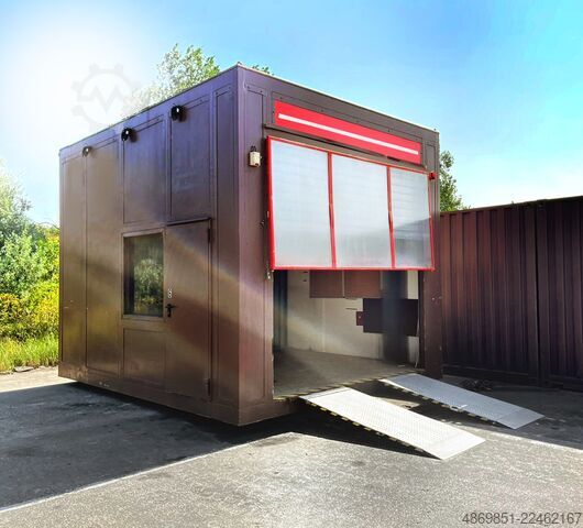 Kontena bengkel  Werkstatt Garage Container Büro Office