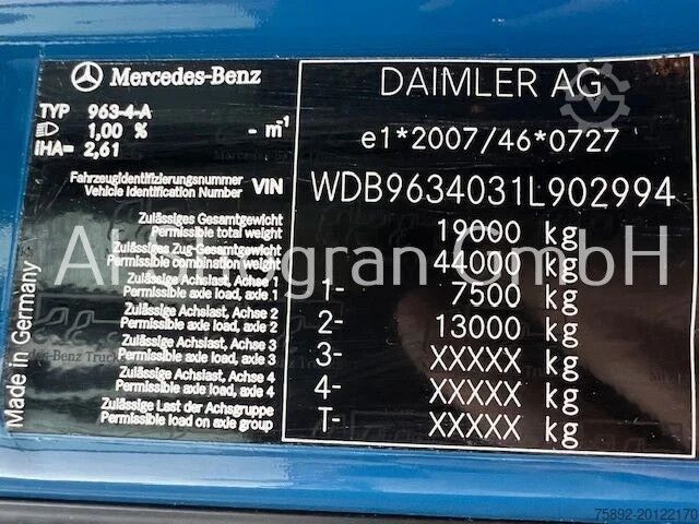 Estándar-SZM Mercedes-Benz Actros 1845 StreamSpace 2,30/Standklima/Euro6