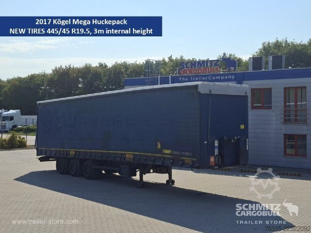 Semi-reboque aberto com lona Kögel Curtainsider Mega