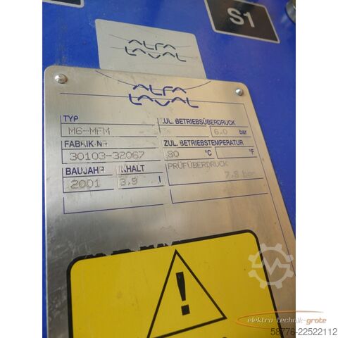 Компонент Alfa Laval M6-MFM Plattenwärmetauscher 30103-32067 mit Inspektionsbericht