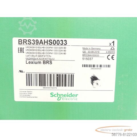 ชไนเดอร์ อิเล็คทริค มอเตอร์ Schneider Electric BRS39AHS0033 / VRDM3910/50LHB SN:2900456545 - ungebr.! -