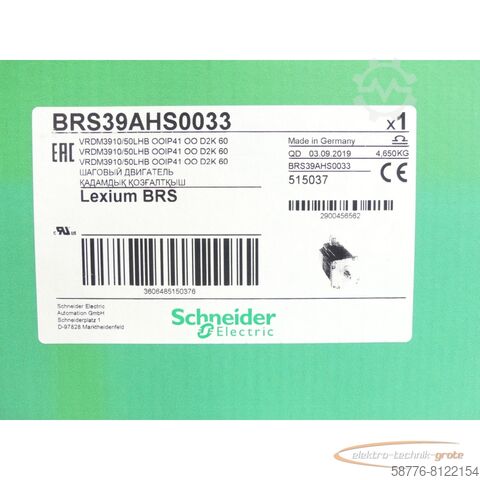 Schneider Electric Motor Schneider Electric BRS39AHS0033 / VRDM3910/50LHB SN:2900456562 - ungebr.! -